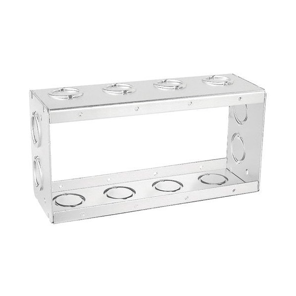 Extension Ring, 4 Gangs, Galvanized Steel